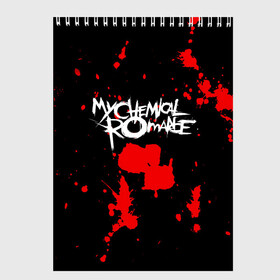 Скетчбук с принтом My Chemical Romance в Рязани, 100% бумага
 | 48 листов, плотность листов — 100 г/м2, плотность картонной обложки — 250 г/м2. Листы скреплены сверху удобной пружинной спиралью | gerard way | mcr | my chemical romance | альтернативный | группа | джерард уэй | май кемикал романс | мкр | мой химический роман | мхр | мцр | панк | поп | поппанк | рок | рэй торо