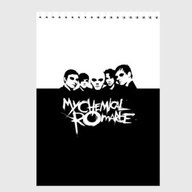 Скетчбук с принтом My Chemical Romance в Рязани, 100% бумага
 | 48 листов, плотность листов — 100 г/м2, плотность картонной обложки — 250 г/м2. Листы скреплены сверху удобной пружинной спиралью | gerard way | mcr | my chemical romance | альтернативный | группа | джерард уэй | май кемикал романс | мкр | мой химический роман | мхр | мцр | панк | поп | поппанк | рок | рэй торо