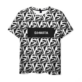 Мужская футболка 3D с принтом VERSUS BATTLE-D.MASTA в Рязани, 100% полиэфир | прямой крой, круглый вырез горловины, длина до линии бедер | rap | versus battle | битва | молодежный стиль | рэп | рэп батл | рэп битва | рэперы