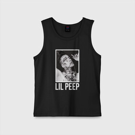 Детская майка хлопок с принтом Little fashion  в Рязани,  |  | Тематика изображения на принте: lil peep | rap | густав ор | лил пип | рэп