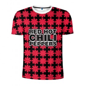 Мужская футболка 3D спортивная с принтом Red Hot Chili Peppers в Рязани, 100% полиэстер с улучшенными характеристиками | приталенный силуэт, круглая горловина, широкие плечи, сужается к линии бедра | 