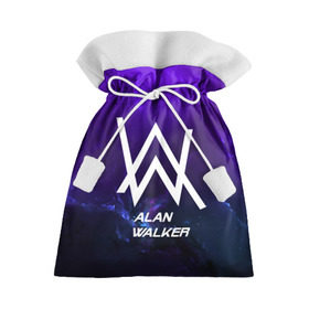 Подарочный 3D мешок с принтом Alan Walker SPACE COLLECTION в Рязани, 100% полиэстер | Размер: 29*39 см | Тематика изображения на принте: alan walker | club | music | абстракция | клубная музыка | космос | краски | музыка