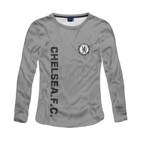 Женский лонгслив 3D с принтом Chelsea Uniform в Рязани, 100% полиэстер | длинные рукава, круглый вырез горловины, полуприлегающий силуэт | chelsea | fc | спорт | спортивные | футбол | футбольный клуб | челси