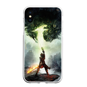 Чехол для iPhone XS Max матовый с принтом Dragon Age Inquisition в Рязани, Силикон | Область печати: задняя сторона чехла, без боковых панелей | Тематика изображения на принте: dragon age | dragon age inquisition | inquisition