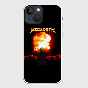 Чехол для iPhone 13 mini с принтом Megadeth в Рязани,  |  | megadet | megadeth | группа | дирк вербурен | дэвид эллефсон | дэйв мастейн | кико лоурейро | мегадет | мегадетх | метал | рок | трэш | трэшметал | тяжелый | хард | хардрок | хеви | хевиметал