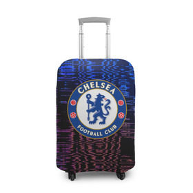 Чехол для чемодана 3D с принтом Chelsea football sport 2018 в Рязани, 86% полиэфир, 14% спандекс | двустороннее нанесение принта, прорези для ручек и колес | 