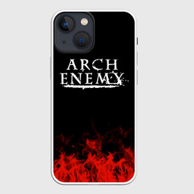 Чехол для iPhone 13 mini с принтом Arch Enemy в Рязани,  |  | Тематика изображения на принте: arch enemy | band | metal | music | rock | атрибутика | группа | метал | музыка | рок