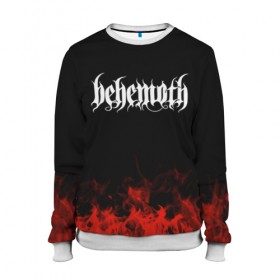 Женский свитшот 3D с принтом Behemoth в Рязани, 100% полиэстер с мягким внутренним слоем | круглый вырез горловины, мягкая резинка на манжетах и поясе, свободная посадка по фигуре | band | behemoth | metal | music | rock | атрибутика | группа | метал | музыка | рок