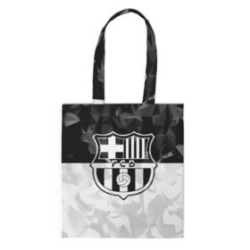 Сумка 3D повседневная с принтом FC Barca Black Collection в Рязани, 100% полиэстер | Плотность: 200 г/м2; Размер: 34×35 см; Высота лямок: 30 см | fc barcelona | fcb | барселона | спорт | спортивные | футбол | футбольный клуб