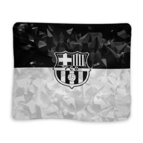 Плед 3D с принтом FC Barca Black Collection в Рязани, 100% полиэстер | закругленные углы, все края обработаны. Ткань не мнется и не растягивается | fc barcelona | fcb | барселона | спорт | спортивные | футбол | футбольный клуб