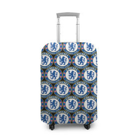 Чехол для чемодана 3D с принтом Chelsea в Рязани, 86% полиэфир, 14% спандекс | двустороннее нанесение принта, прорези для ручек и колес | chelsea | england | football | logo | london | sport | англия | арт | лига | лого | спорт | стикеры | текстура | фк | футбол | футбольный клуб | челси | эмблема