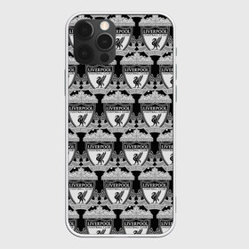 Чехол для iPhone 12 Pro Max с принтом Liverpool Black&White в Рязани, Силикон |  | england | football | liverpool fc | logo | sport | англия | арт | ливерпуль | лига | лого | спорт | текстура | фк | футбол | футбольный клуб | эмблема