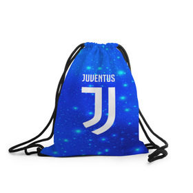 Рюкзак-мешок 3D с принтом Juventus space collection в Рязани, 100% полиэстер | плотность ткани — 200 г/м2, размер — 35 х 45 см; лямки — толстые шнурки, застежка на шнуровке, без карманов и подкладки | football | soccer | ювентус