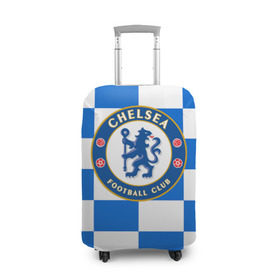 Чехол для чемодана 3D с принтом FC Chelsea в Рязани, 86% полиэфир, 14% спандекс | двустороннее нанесение принта, прорези для ручек и колес | chelsea | england | football | logo | london | sport | англия | лига | лого | спорт | фк | футбол | футбольный клуб | челси | эмблема