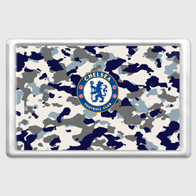 Магнит 45*70 с принтом FC Chelsea Camouflage в Рязани, Пластик | Размер: 78*52 мм; Размер печати: 70*45 | 