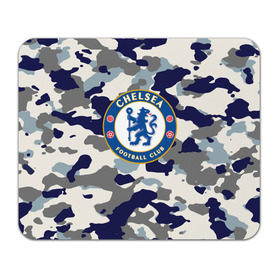 Коврик прямоугольный с принтом FC Chelsea Camouflage в Рязани, натуральный каучук | размер 230 х 185 мм; запечатка лицевой стороны | 