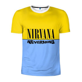 Мужская футболка 3D спортивная с принтом Nirvana nevermino в Рязани, 100% полиэстер с улучшенными характеристиками | приталенный силуэт, круглая горловина, широкие плечи, сужается к линии бедра | cobain | kurt | nevermino | nirvana | альтернативный | гранж | грол | группа | дональд | кобейн | курт | музыка | надпись | нервана | нирвана | новоселич | певец | рок | смайл | смайлик | солист