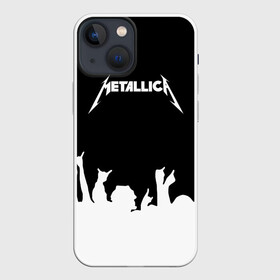 Чехол для iPhone 13 mini с принтом Metallica в Рязани,  |  | metallica | группа | джеймс хэтфилд | кирк хэмметт | ларс ульрих | метал | металика | металлика | миталика | музыка | роберт трухильо | рок | трэш | трэшметал | хард | хардрок | хеви | хевиметал