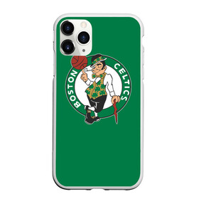 Чехол для iPhone 11 Pro матовый с принтом Boston Celtics в Рязани, Силикон |  | Тематика изображения на принте: boston | boston celtics | celtics | nba | баскетбол | бостон | нба | селтикс