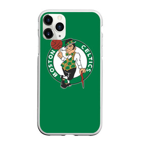 Чехол для iPhone 11 Pro матовый с принтом Boston Celtics в Рязани, Силикон |  | boston | boston celtics | celtics | nba | баскетбол | бостон | нба | селтикс