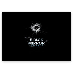 Поздравительная открытка с принтом Black mirror в Рязани, 100% бумага | плотность бумаги 280 г/м2, матовая, на обратной стороне линовка и место для марки
 | Тематика изображения на принте: 