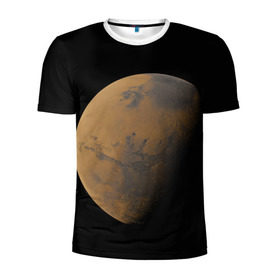 Мужская футболка 3D спортивная с принтом Марс в Рязани, 100% полиэстер с улучшенными характеристиками | приталенный силуэт, круглая горловина, широкие плечи, сужается к линии бедра | Тематика изображения на принте: elon musk | space x | spacex | будущее | вселенная | вулкан | долина | илон маск | космические | космос | красная планета | кратер | маринер | марсиане | марсианин | небес | новый дом | путешествия | роскосмос