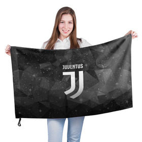 Флаг 3D с принтом Juventus Cosmos в Рязани, 100% полиэстер | плотность ткани — 95 г/м2, размер — 67 х 109 см. Принт наносится с одной стороны | football | italia | juve | juventus | logo | sport | арт | италия | лига | лого | спорт | текстура | фк | футбол | футбольный клуб | эмблема | ювентус