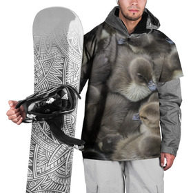 Накидка на куртку 3D с принтом Пушистые утята в Рязани, 100% полиэстер |  | Тематика изображения на принте: птица | утка