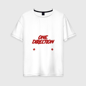 Женская футболка хлопок Oversize с принтом Я прост хочу слушать One direction в Рязани, 100% хлопок | свободный крой, круглый ворот, спущенный рукав, длина до линии бедер
 | Тематика изображения на принте: 1 direction | one direction | ван | дирекшен | дирекшн