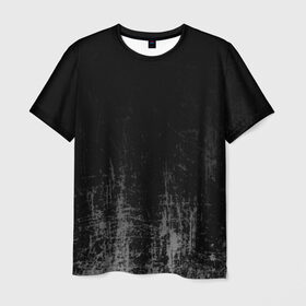 Мужская футболка 3D с принтом Black Grunge в Рязани, 100% полиэфир | прямой крой, круглый вырез горловины, длина до линии бедер | grunge | абстракция | гранж | черный