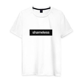 Мужская футболка хлопок с принтом Shameless в Рязани, 100% хлопок | прямой крой, круглый вырез горловины, длина до линии бедер, слегка спущенное плечо. | shameless. | бесстыдники | бесстыжие | бесстыжих