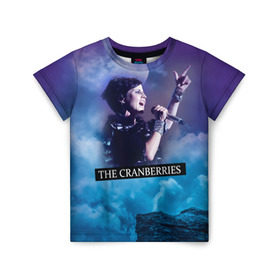 Детская футболка 3D с принтом The Cranberries в Рязани, 100% гипоаллергенный полиэфир | прямой крой, круглый вырез горловины, длина до линии бедер, чуть спущенное плечо, ткань немного тянется | cranberries | долорес о риордан | крэнберрис