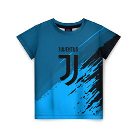 Детская футболка 3D с принтом FC Juventus abstract style в Рязани, 100% гипоаллергенный полиэфир | прямой крой, круглый вырез горловины, длина до линии бедер, чуть спущенное плечо, ткань немного тянется | Тематика изображения на принте: football | soccer | ювентус