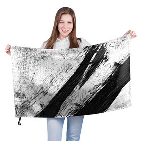 Флаг 3D с принтом просто краски в Рязани, 100% полиэстер | плотность ткани — 95 г/м2, размер — 67 х 109 см. Принт наносится с одной стороны | abstraction | watercolor | абстракция красок | акварель | брызги красок | живопись | краска | потертость красок | размытые краски | текстуры | черно белый | яркие | яркие краски