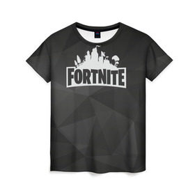 Женская футболка 3D с принтом Fortnite Black Abstract в Рязани, 100% полиэфир ( синтетическое хлопкоподобное полотно) | прямой крой, круглый вырез горловины, длина до линии бедер | 99 problem | 99 problems | abstract | battle | black | fortnite | heroes | royale | survival | абстракция | битва | королевская | королей | фартнайт | фортнайт | фортнит | черная