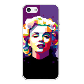 Чехол для iPhone 5/5S матовый с принтом Marilyn Monroe в Рязани, Силикон | Область печати: задняя сторона чехла, без боковых панелей | girl | marilyn | monroe | usa | актриса | девушка | звезда | монро | мэрилин | певица | сша