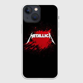 Чехол для iPhone 13 mini с принтом Metallica в Рязани,  |  | band | blood | metal | metallica | music | rock | атрибутика | группа | кровь | метал | музыка | рок