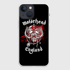 Чехол для iPhone 13 mini с принтом Motorhead в Рязани,  |  | band | blood | metal | motorhead | music | rock | атрибутика | группа | кровь | метал | музыка | рок