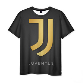 Мужская футболка 3D с принтом Juventus Gold Edition в Рязани, 100% полиэфир | прямой крой, круглый вырез горловины, длина до линии бедер | Тематика изображения на принте: champions | italy | jeep | juventus | league | италия | лига | чемпионов | ювентус