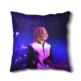 Подушка 3D с принтом Lil Pump - 102 в Рязани, наволочка – 100% полиэстер, наполнитель – холлофайбер (легкий наполнитель, не вызывает аллергию). | состоит из подушки и наволочки. Наволочка на молнии, легко снимается для стирки | eskeetit | esskeetit | lil pump | pamp | pump | лил памп | маленький насос | насос | памп | эшкере | эшкереее | эщкэрэ