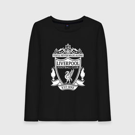 Женский лонгслив хлопок с принтом Liverpool FC в Рязани, 100% хлопок |  | england | football | liverpool fc | logo | sport | англия | ливерпуль | лига | лого | спорт | фк | футбол | футбольный клуб | эмблема