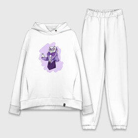 Женский костюм хлопок Oversize с принтом King Dice в Рязани,  |  | cuphead | капхед | компьтерная игра