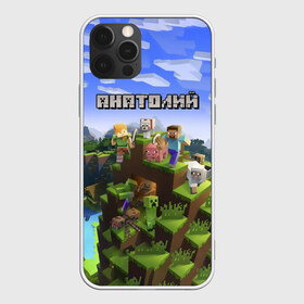 Чехол для iPhone 12 Pro Max с принтом Анатолий - Minecraft в Рязани, Силикон |  | minecraft | анатолий | добывать | игра | игрушка | имя | компьютерная | кубики | майкрафт | майн крафт | майнкрафт | пиксели | пиксель | ремесло | с именем | толик | толя | толян | шахта