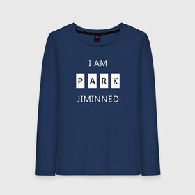 Женский лонгслив хлопок с принтом BTS I am Park Jiminned II в Рязани, 100% хлопок |  | Тематика изображения на принте: 