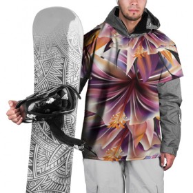 Накидка на куртку 3D с принтом Необычный цветок в Рязани, 100% полиэстер |  | Тематика изображения на принте: flower | букет | краски | орхидеи | природа | текстуры | тропики | тропический | цветочки | цветы