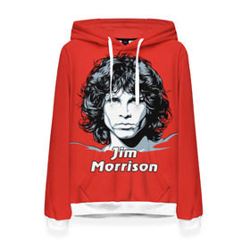 Женская толстовка 3D с принтом Jim Morrison в Рязани, 100% полиэстер  | двухслойный капюшон со шнурком для регулировки, мягкие манжеты на рукавах и по низу толстовки, спереди карман-кенгуру с мягким внутренним слоем. | the doors | автор песен | вокалист | джим моррисон | звезда | музыка | певец | поэт | рок | рок музыка | фронтмен