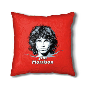 Подушка 3D с принтом Jim Morrison в Рязани, наволочка – 100% полиэстер, наполнитель – холлофайбер (легкий наполнитель, не вызывает аллергию). | состоит из подушки и наволочки. Наволочка на молнии, легко снимается для стирки | the doors | автор песен | вокалист | джим моррисон | звезда | музыка | певец | поэт | рок | рок музыка | фронтмен