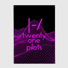 Постер с принтом twenty one pilots neon music в Рязани, 100% бумага
 | бумага, плотность 150 мг. Матовая, но за счет высокого коэффициента гладкости имеет небольшой блеск и дает на свету блики, но в отличии от глянцевой бумаги не покрыта лаком | группа | инди поп | синти поп