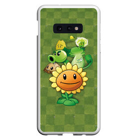 Чехол для Samsung S10E с принтом Plants vs Zombies в Рязани, Силикон | Область печати: задняя сторона чехла, без боковых панелей | Тематика изображения на принте: plants | plants vs zombies | zombies | зомби против растений