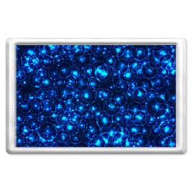 Магнит 45*70 с принтом Пузырчатый абстракт в Рязани, Пластик | Размер: 78*52 мм; Размер печати: 70*45 | абстракт | огоньки | пузыри | синий